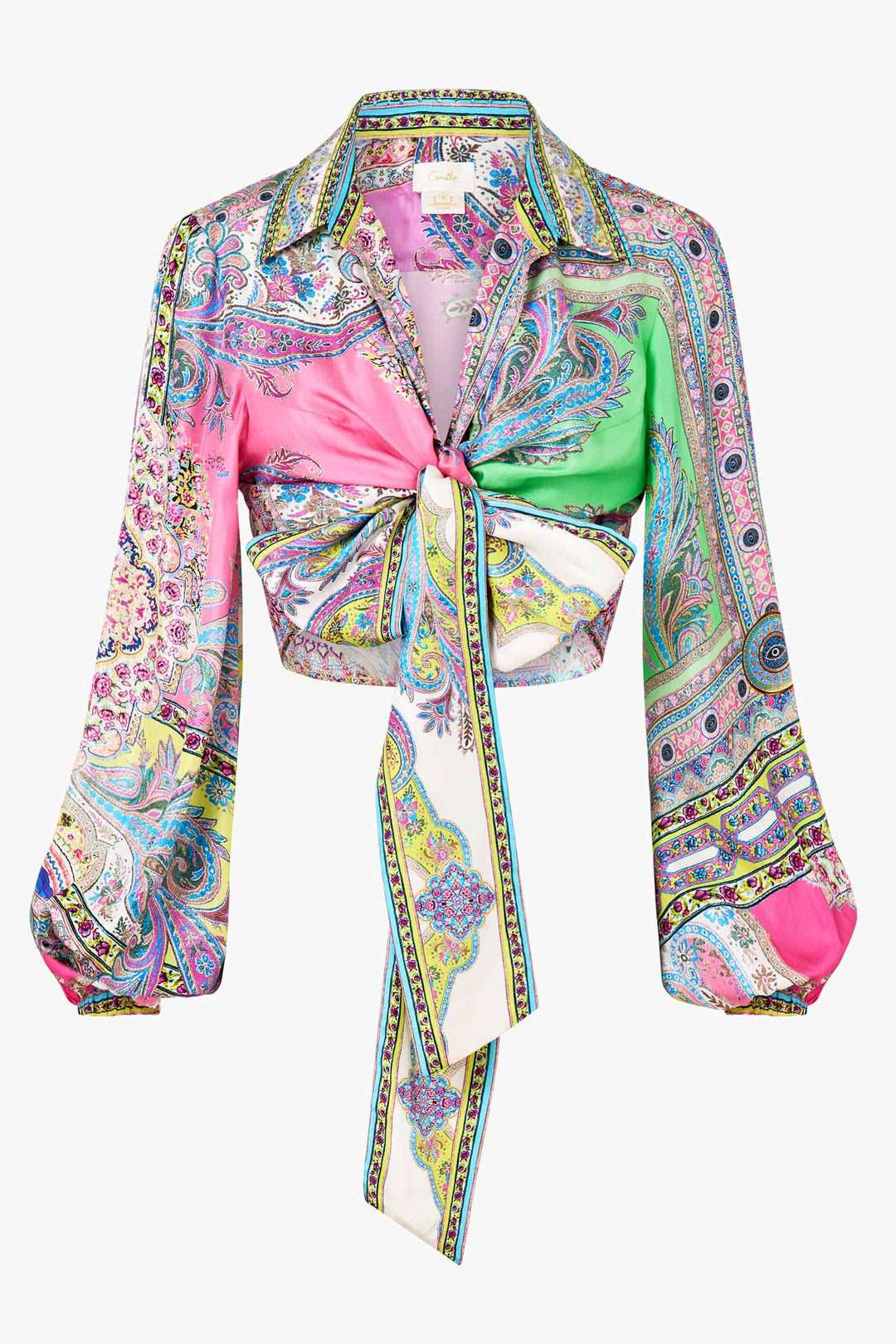 Cropped Wrap Shirt in Magic Carpet Ride