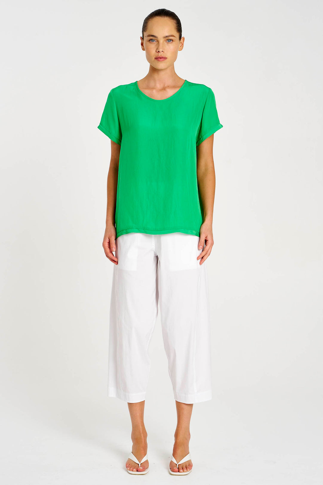 Cross Pant in White