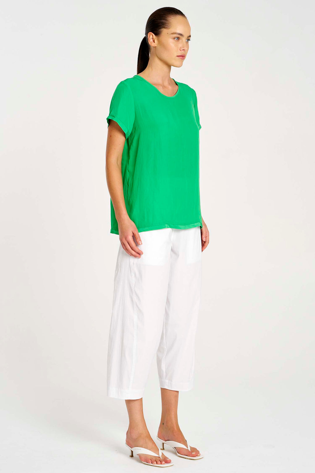 Cross Pant in White