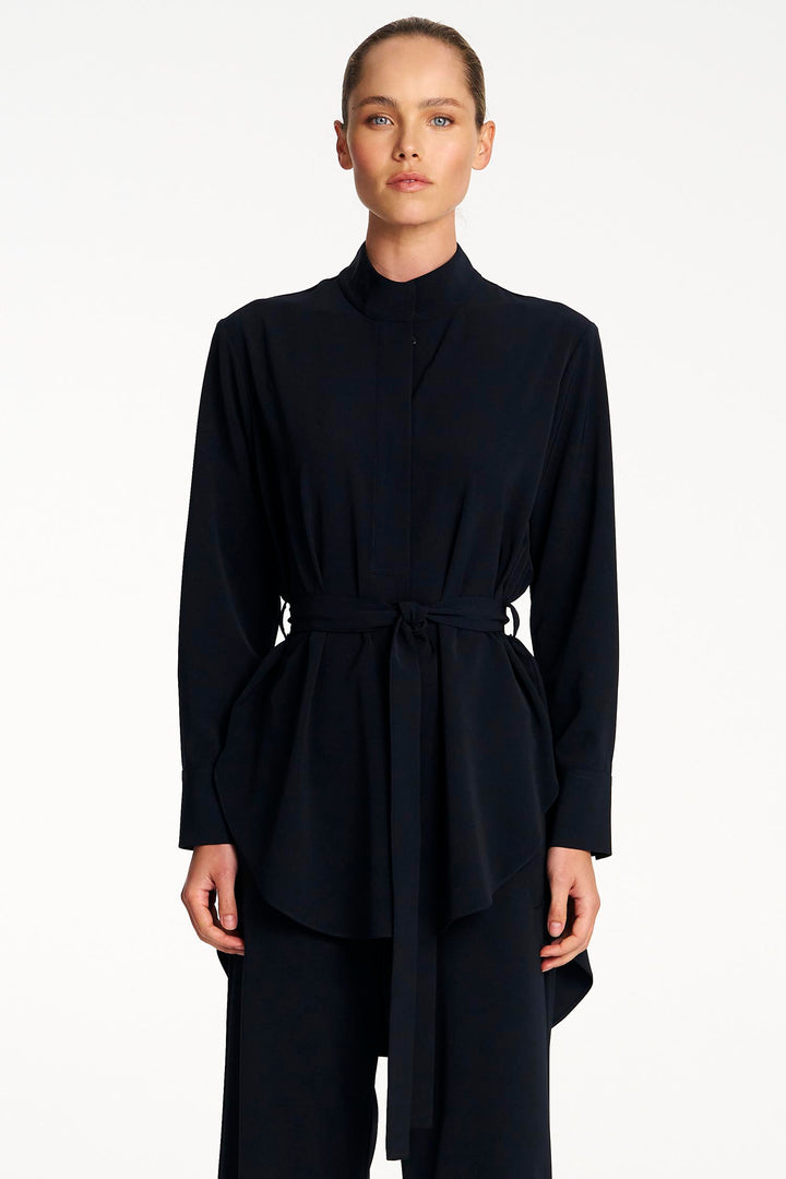 Cylinder Tunic in Navy