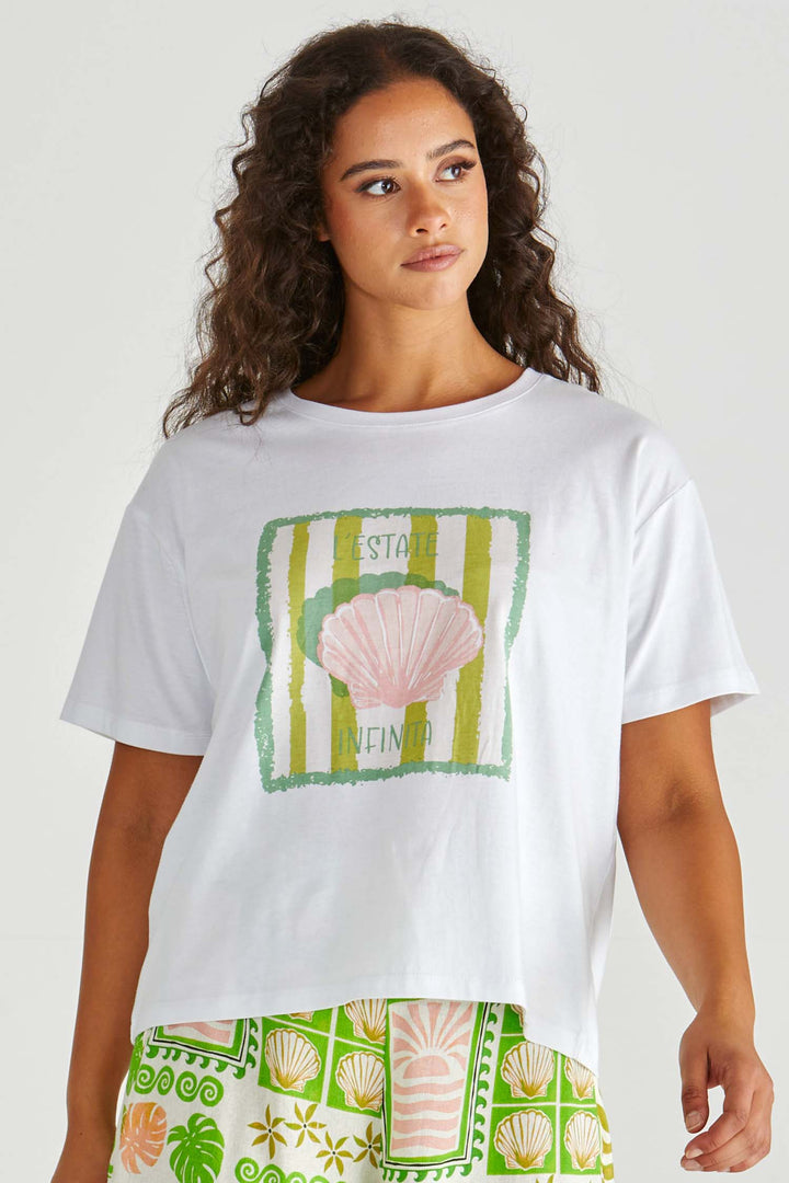 Cynthia Tee in Seashell Stripe