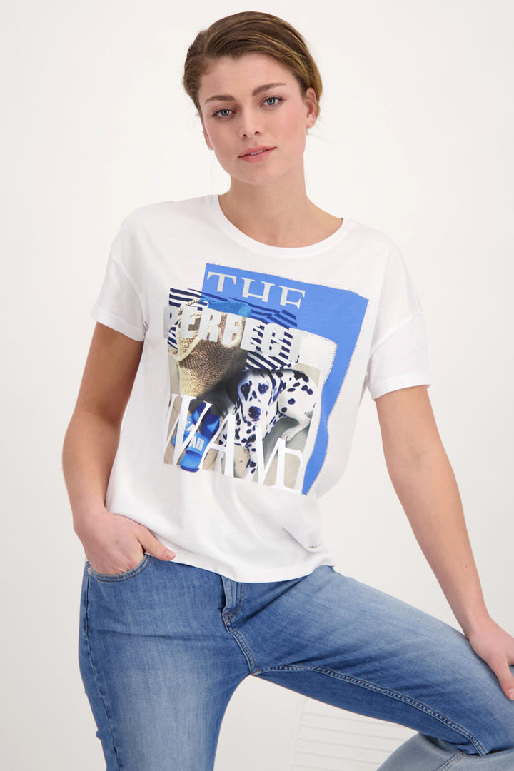 Dalmatians Print Front Blue T-shirt | FINAL SALE