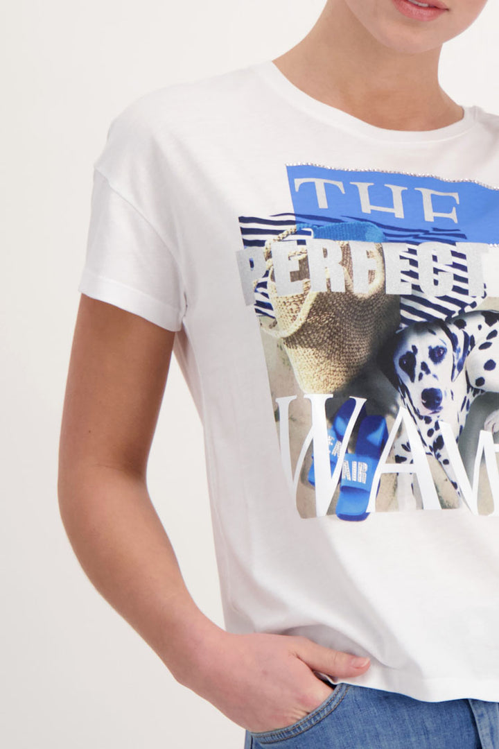 Dalmatians Print Front Blue T-shirt | FINAL SALE