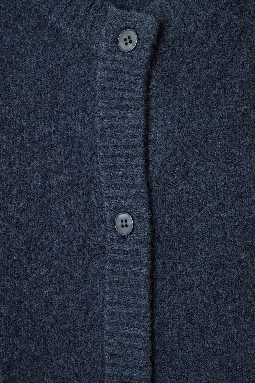 Damsville LS Cardigan in Navy Blue Black Melange