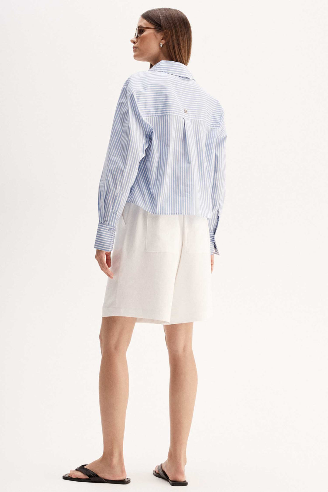 Dash Stripe Shirt in Blue Stripe