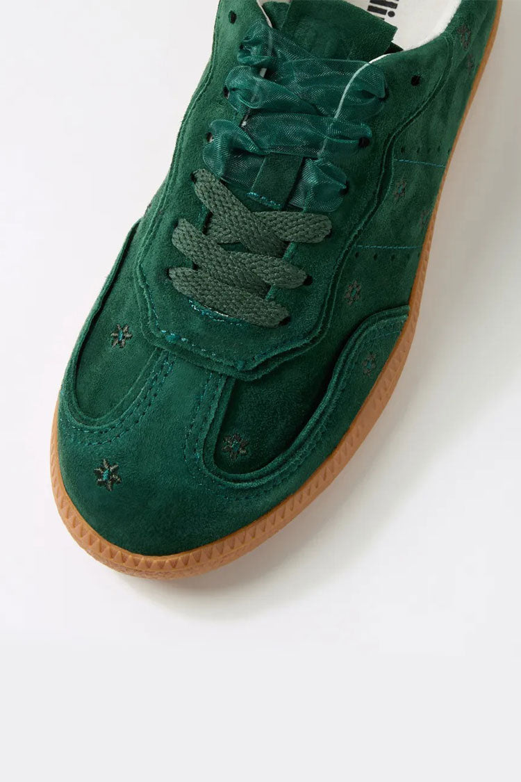 Deelara Suede Sneakers in Green