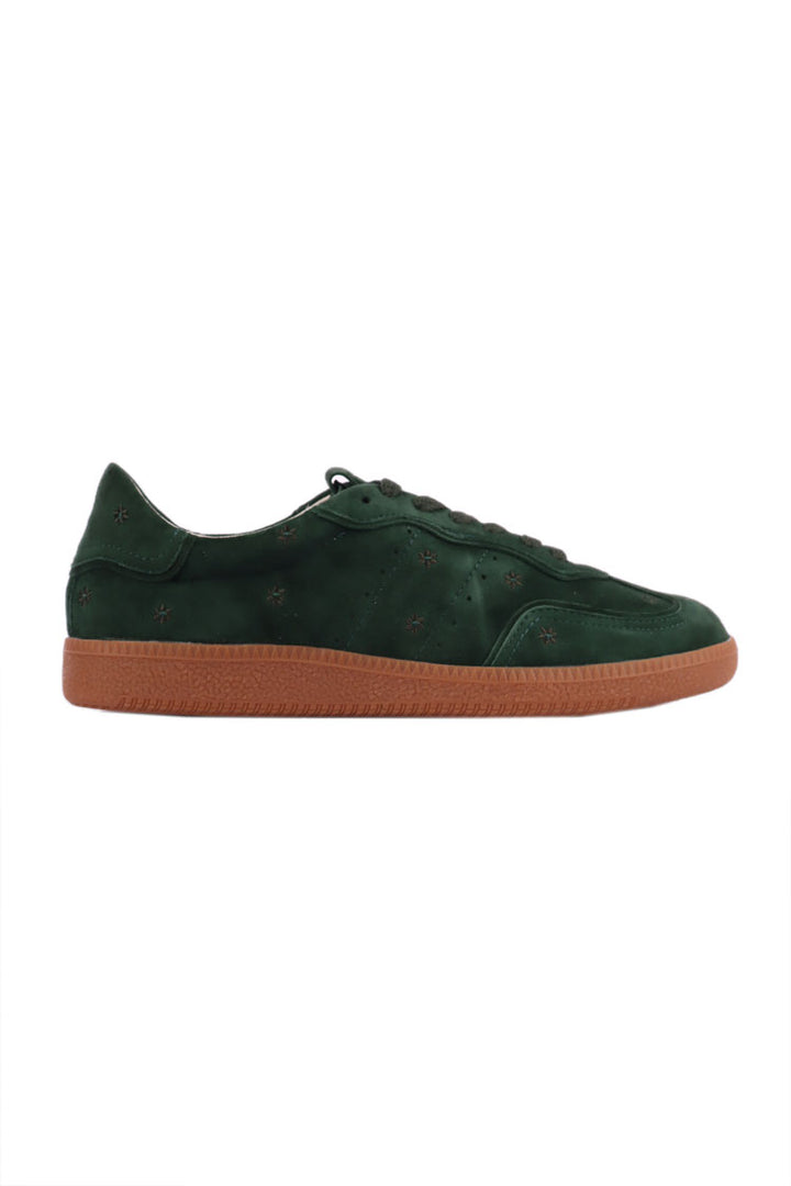 Deelara Suede Sneakers in Green