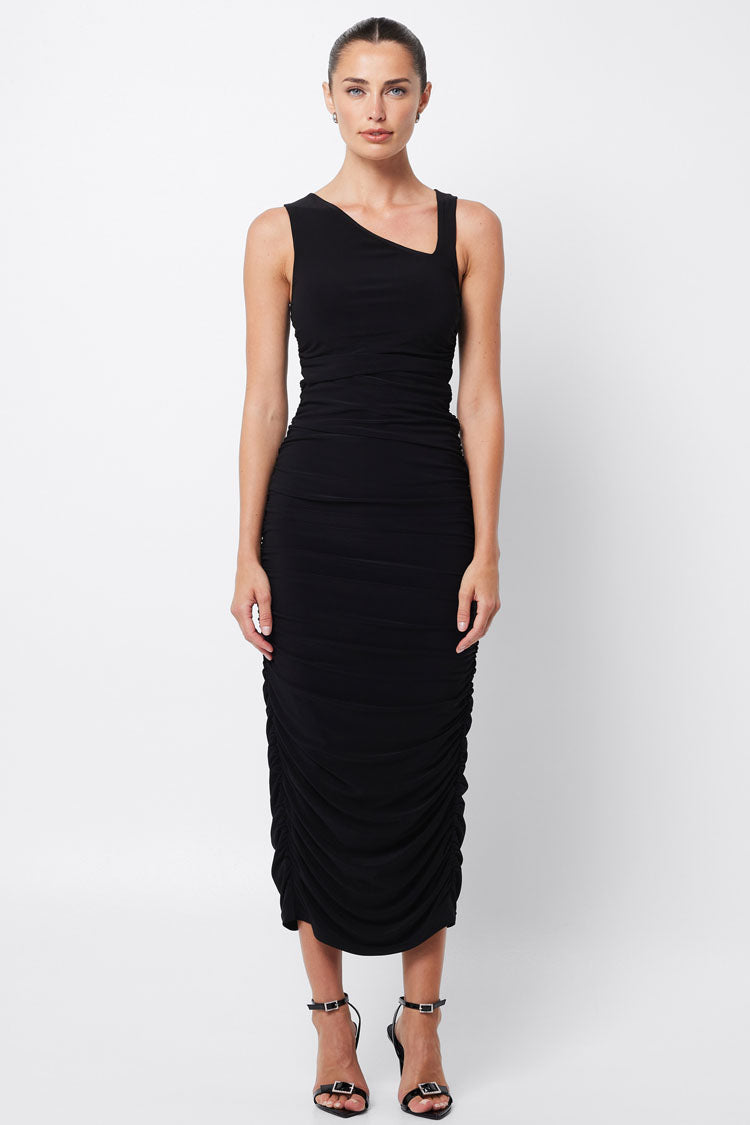 Defy Midi Dress in Black | FINAL SALE