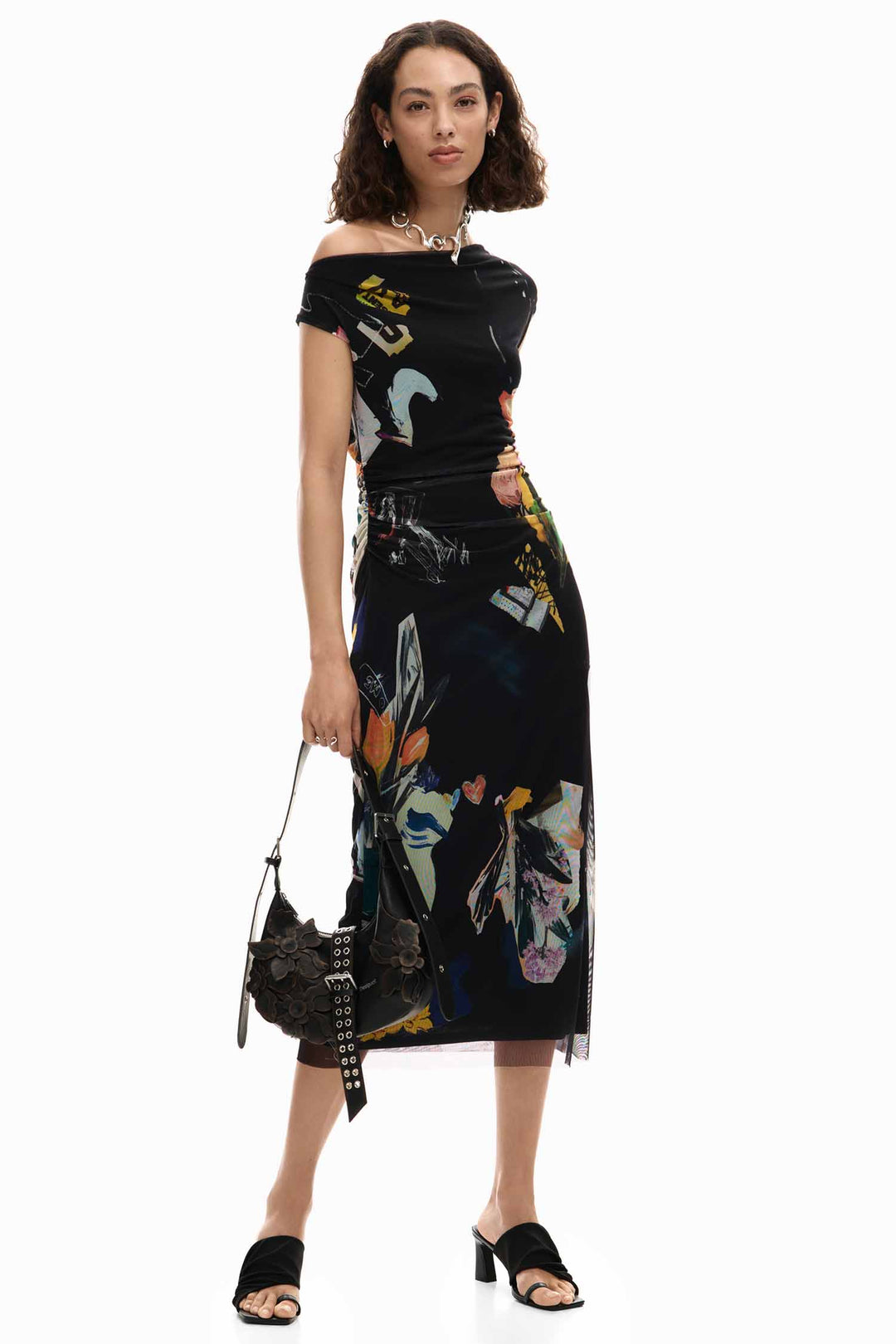 Delaware Midi Dress in Black