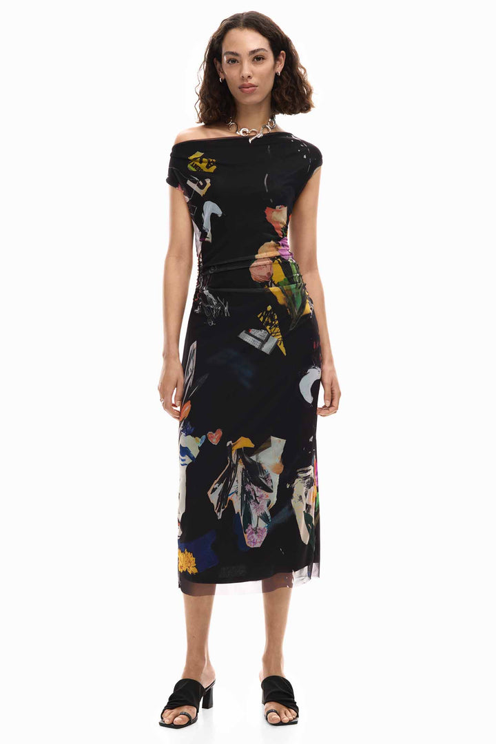 Delaware Midi Dress in Black