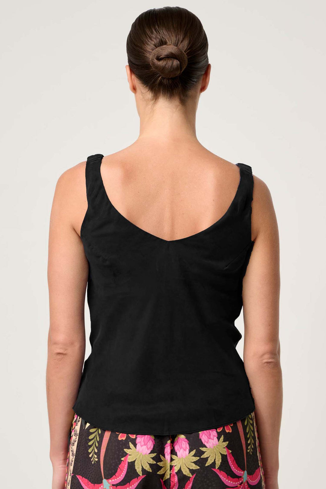 Delray Reversible Cupro Cami in Black