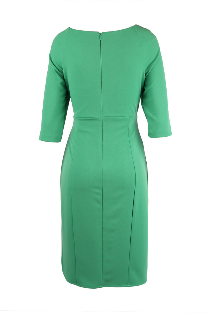 Demi 3/4 Sleeved Dress in Green