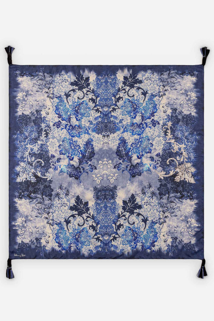 Denim Lace Scarf