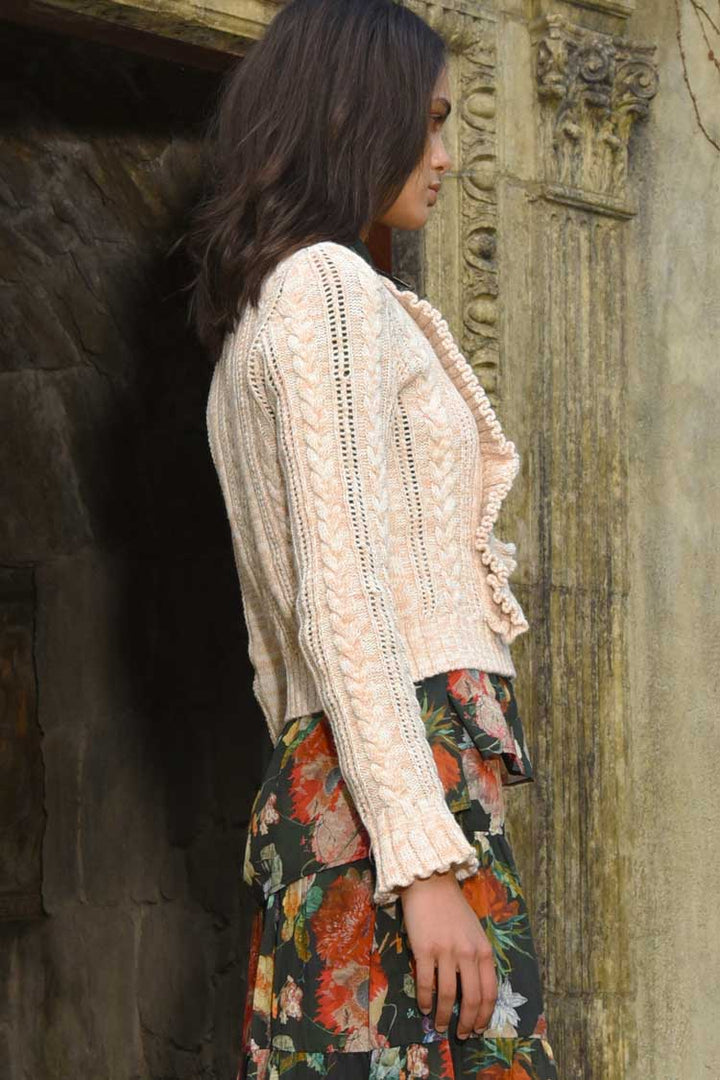 Designer Cable Jumper in Oatmeal | FINAL SALE