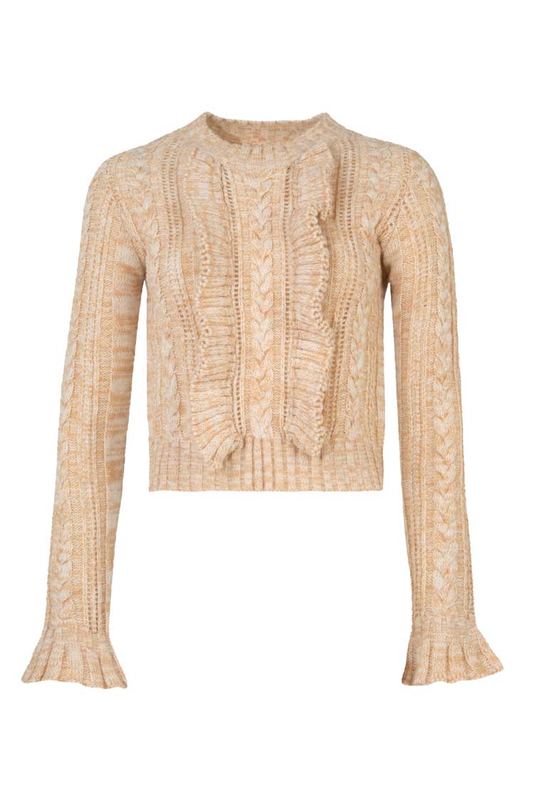 Designer Cable Jumper in Oatmeal