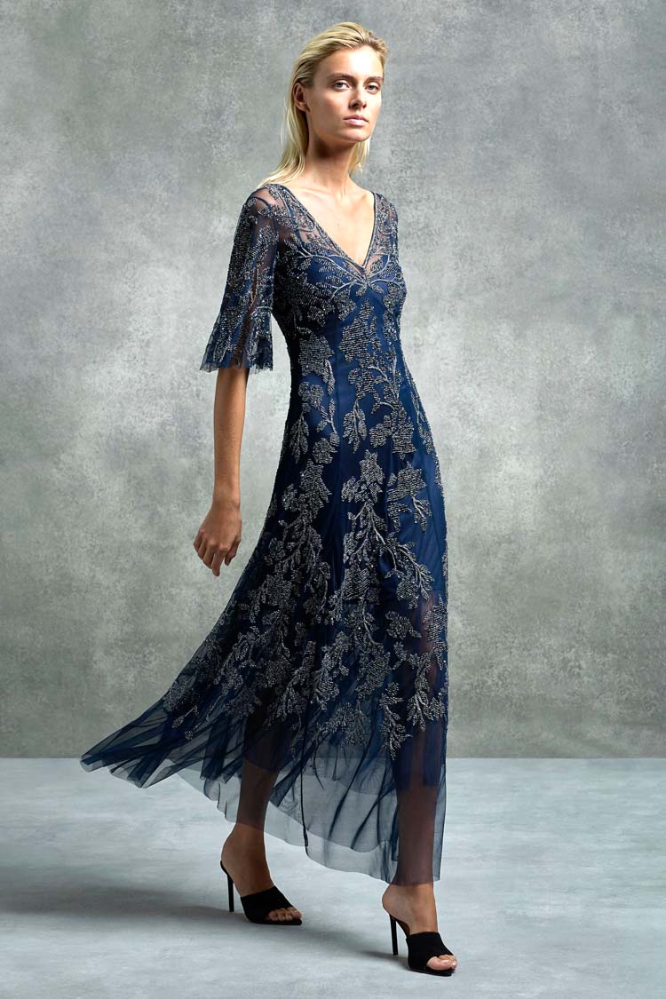 Desiree Gown in Navy