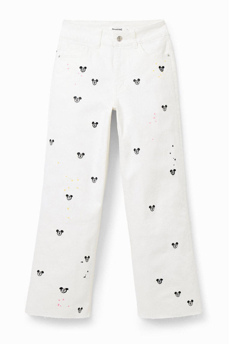Disney's Mickey Mouse Cropped Culotte Jeans