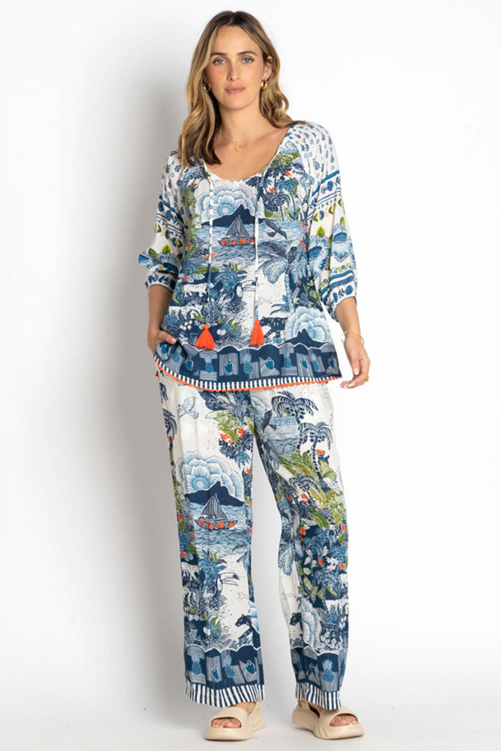 Dita Pant in Ocean