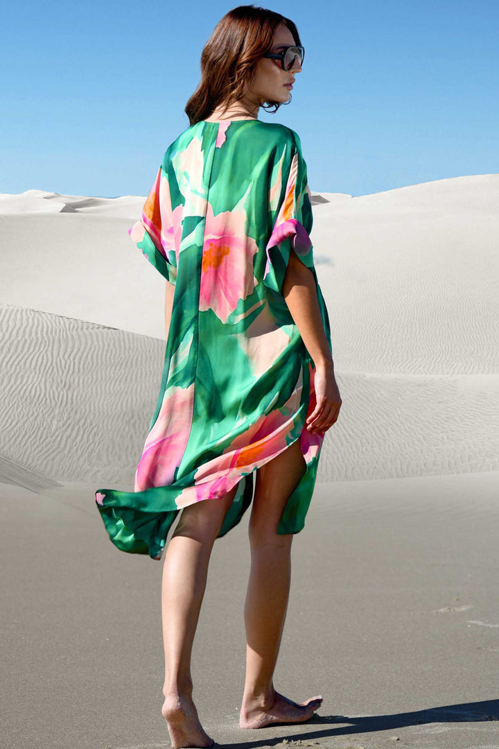 Do The Twist Dress in Green Floral