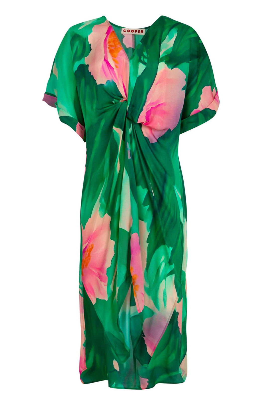 Do The Twist Dress in Green Floral