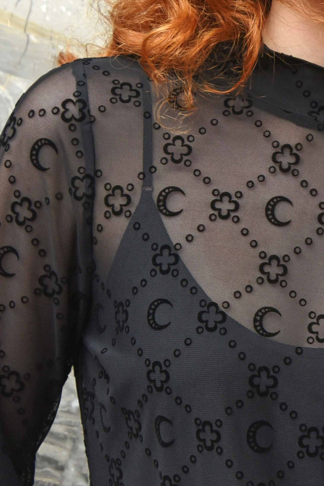 Don't Get Meshy Top in Black