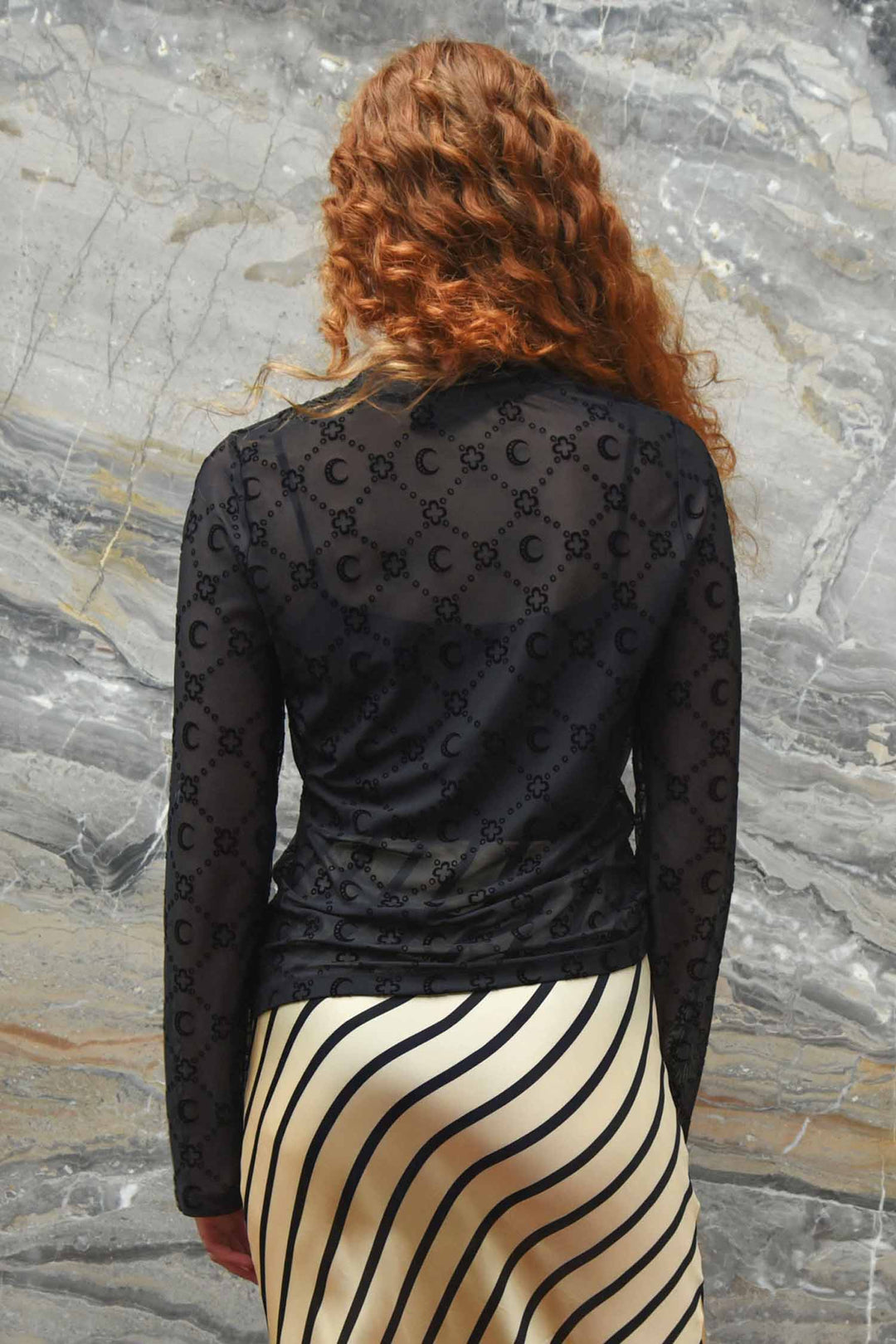 Don't Get Meshy Top in Black