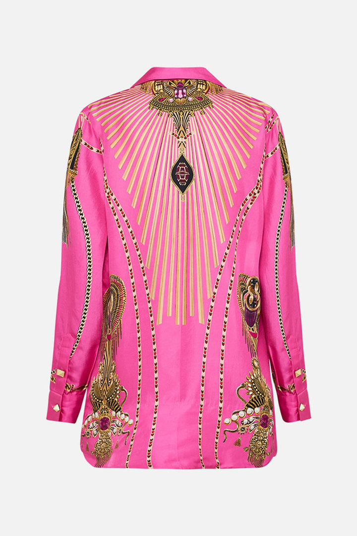Double Breasted Soft Jacket in Song of Scarab | FINAL SALE