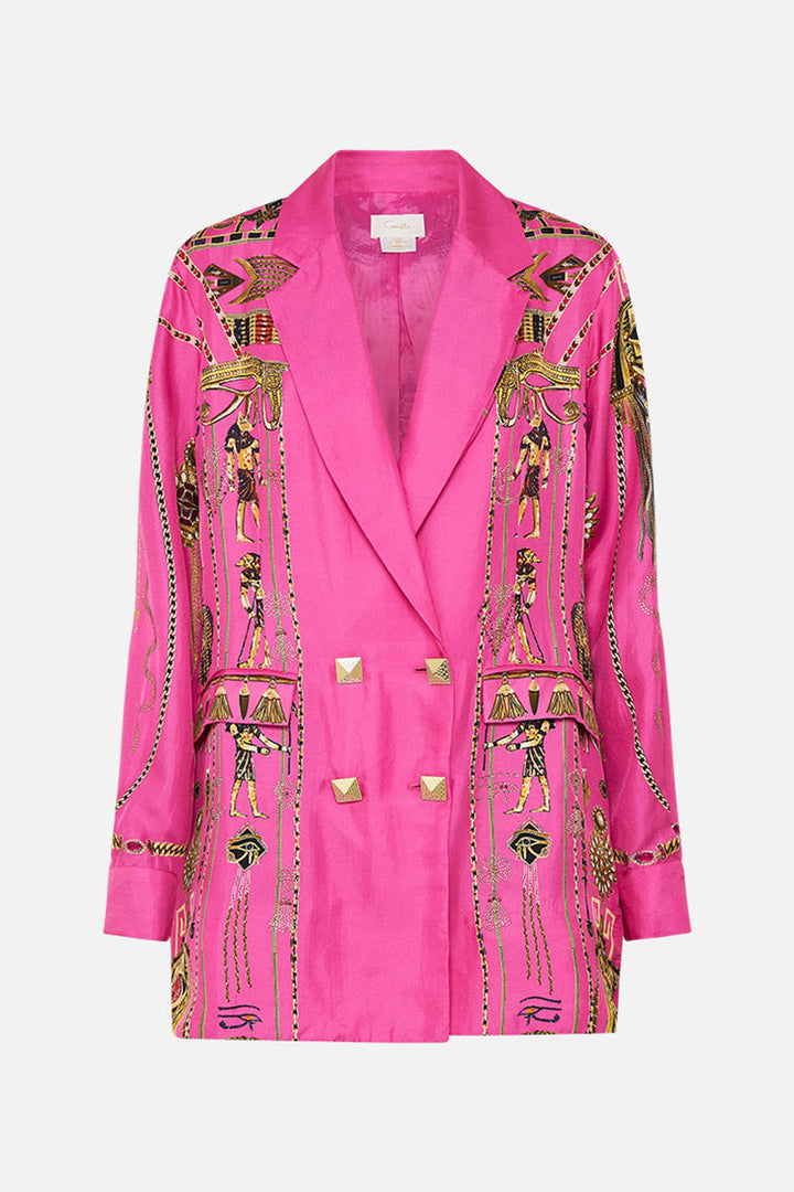 Double Breasted Soft Jacket in Song of Scarab | FINAL SALE