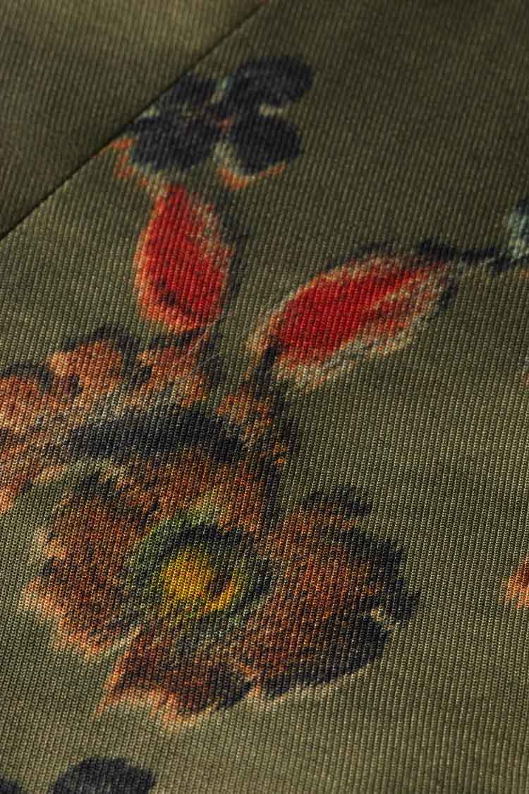 Double Breasted Blazer in Poetry Tapestry Military