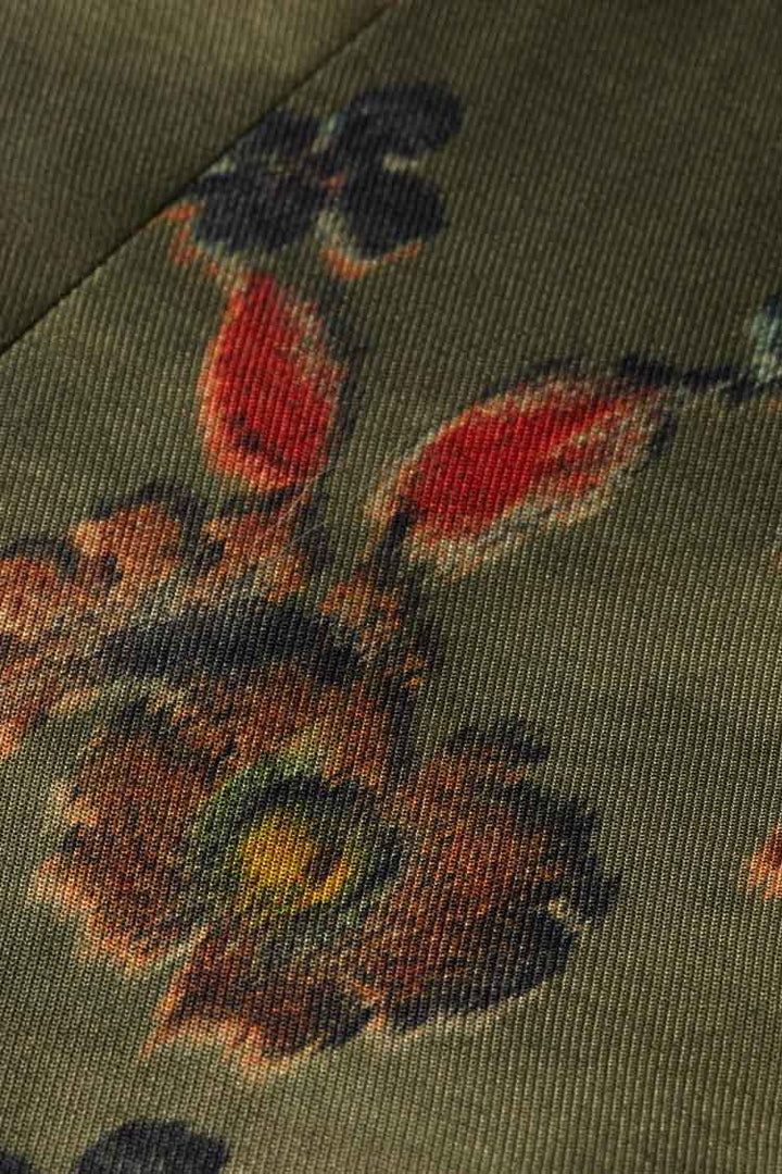 Double Breasted Blazer in Poetry Tapestry Military