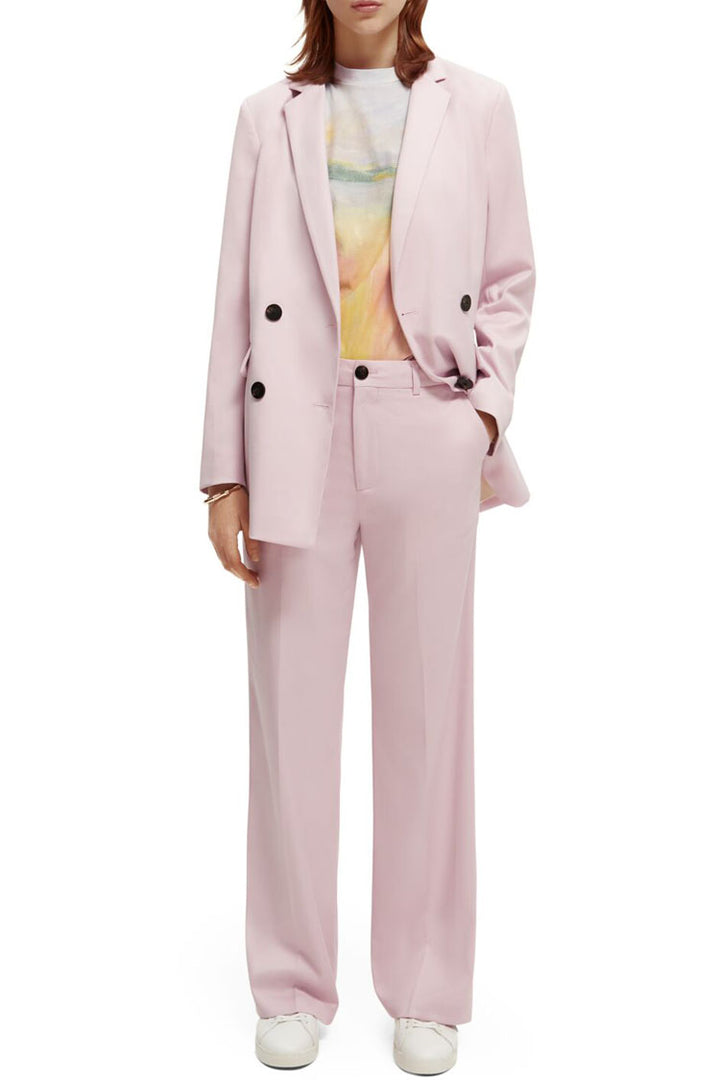 Double Breasted Tailored Blazer in Lavender