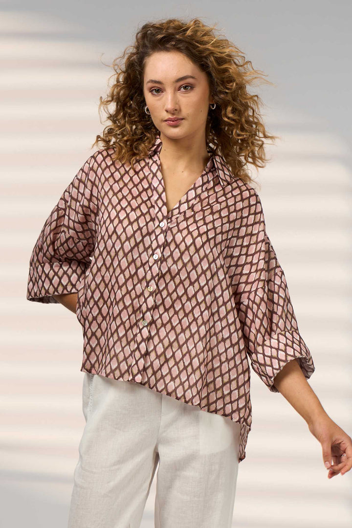 Double Up Shirt in Blush