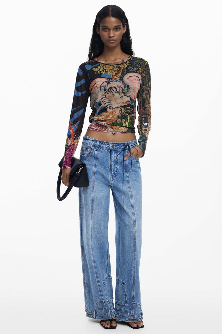 Dragon Lacroix LS Top in Azul Plomo