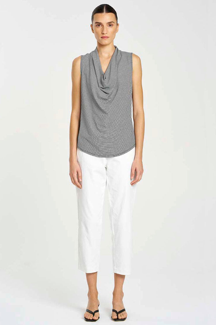 Drape Shell Drape Shell in Caviar Stripe by Mela Purdie – Frockaholics at Momento ...