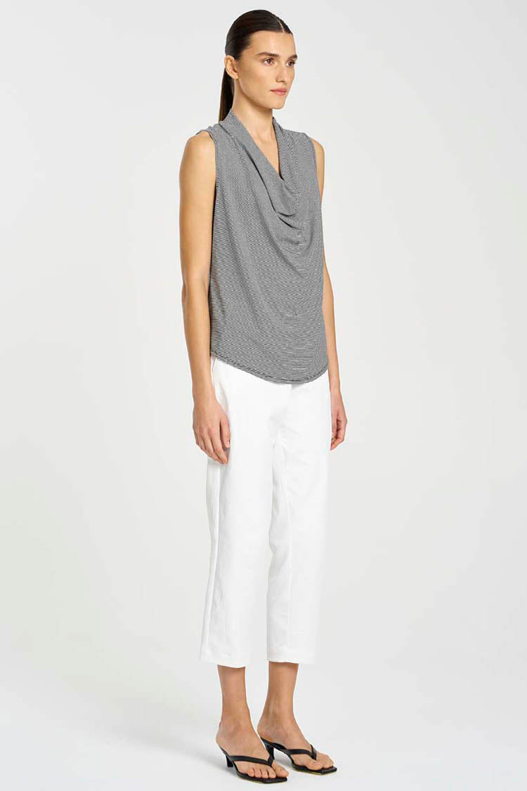 Drape Shell Drape Shell in Caviar Stripe by Mela Purdie – Frockaholics at Momento ...