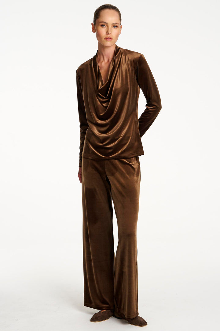 Drape Top in Nutmeg