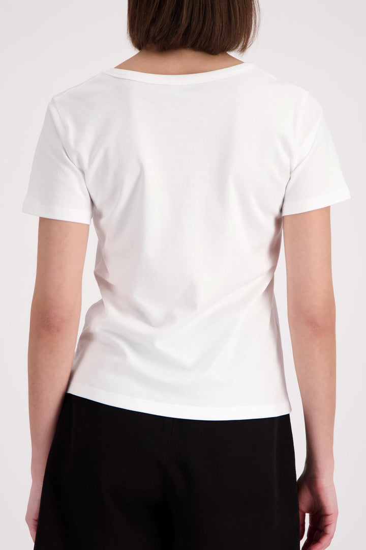 Drawn Women T-Shirt in Cream