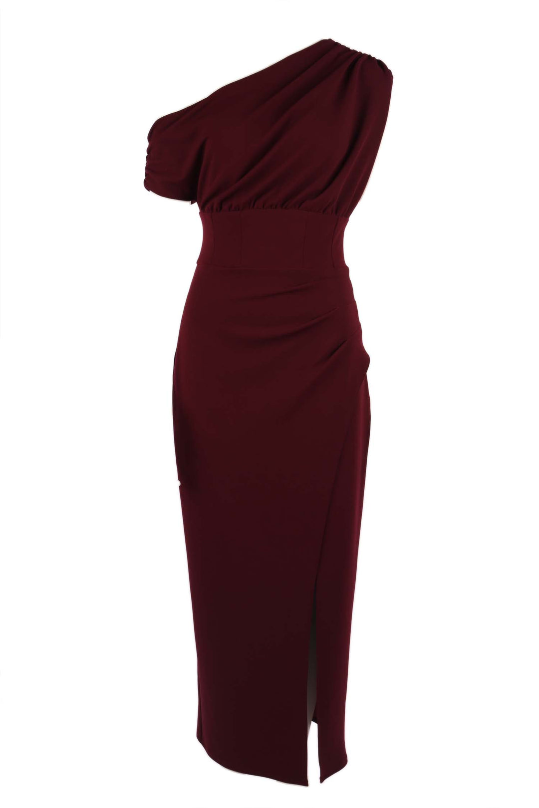 Lucy Ankle Dress in Wine