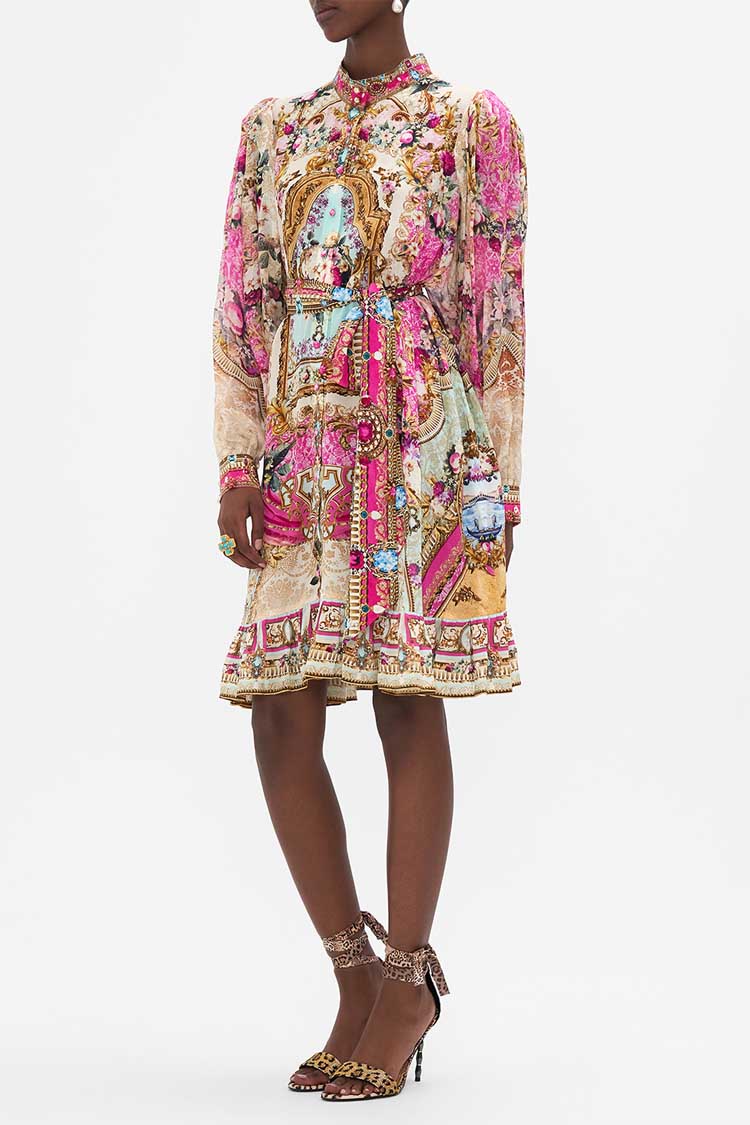 Drop Sleeve Shirt Dress in Call Of The Canel