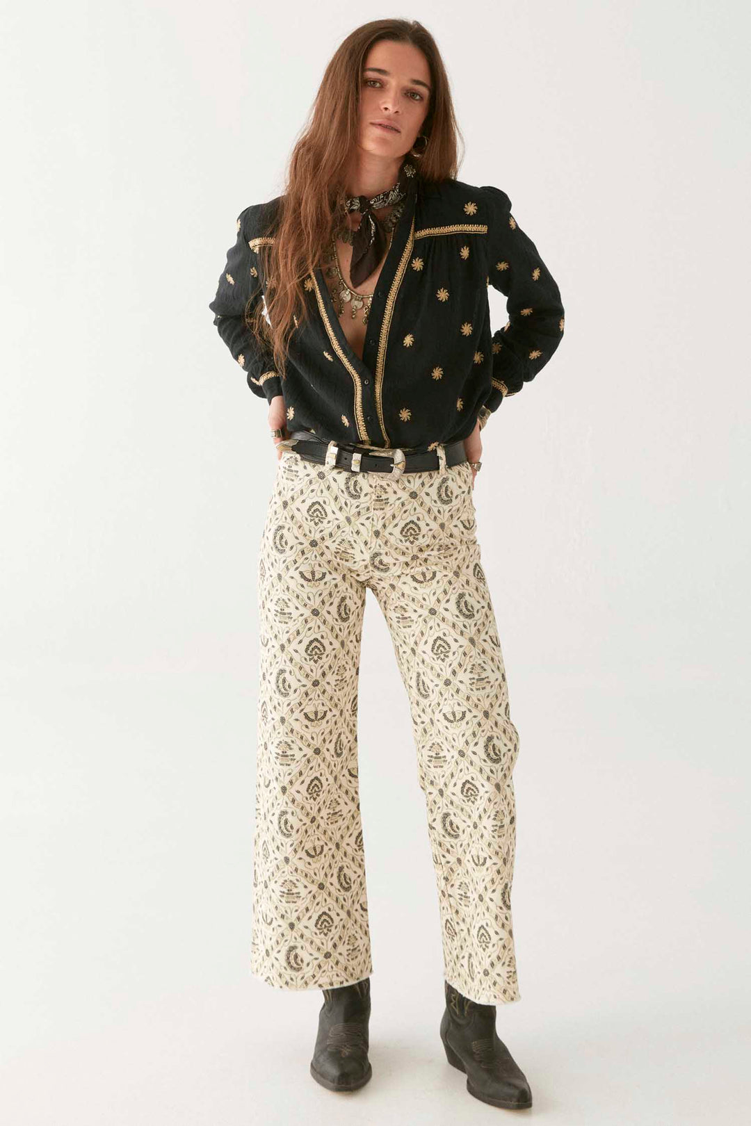 Dylan Constellation Blouse in Starry Night