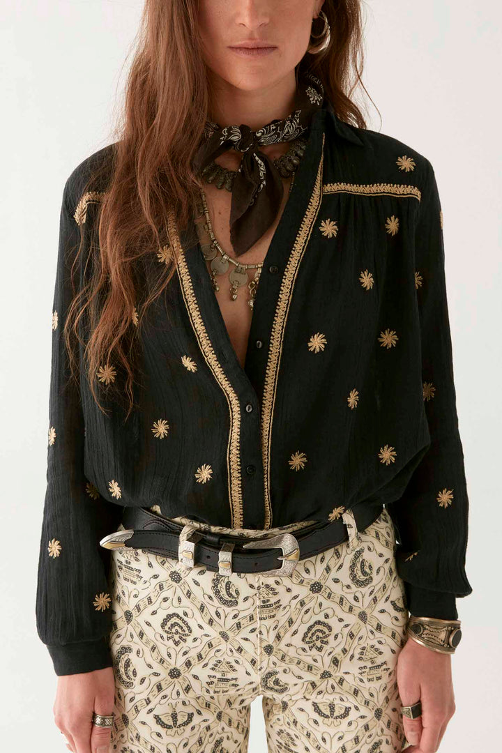 Dylan Constellation Blouse in Starry Night