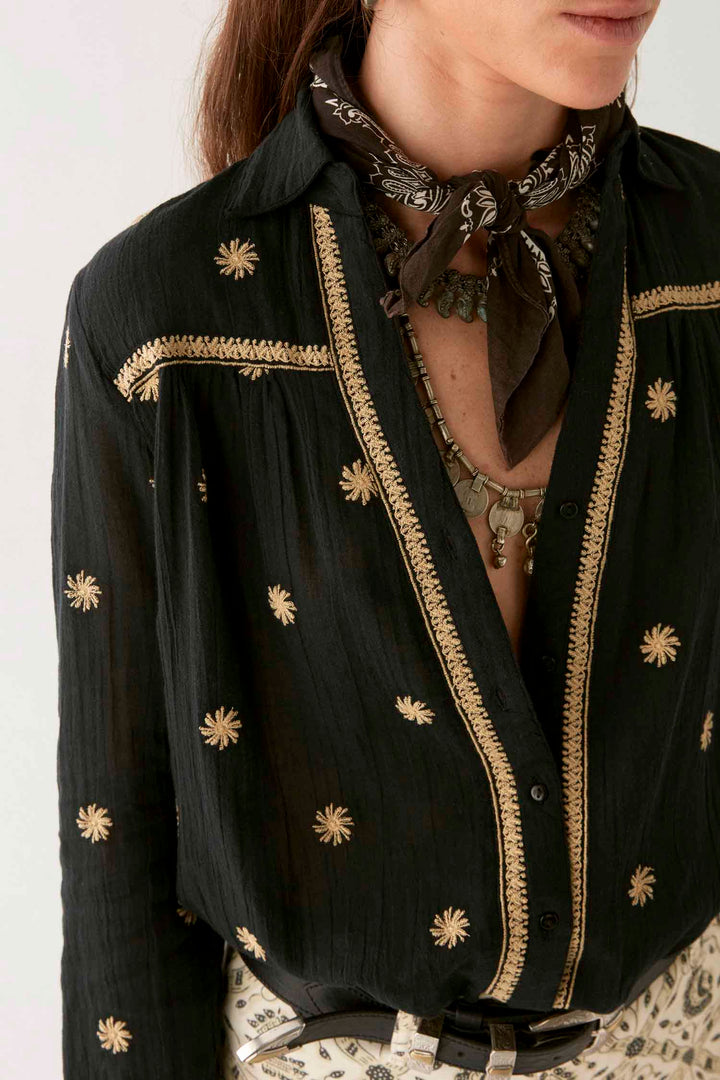 Dylan Constellation Blouse in Starry Night