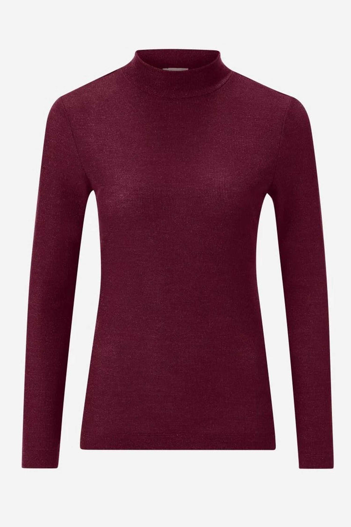 Ev Glam Rib Turtle LS in Ruby Glow