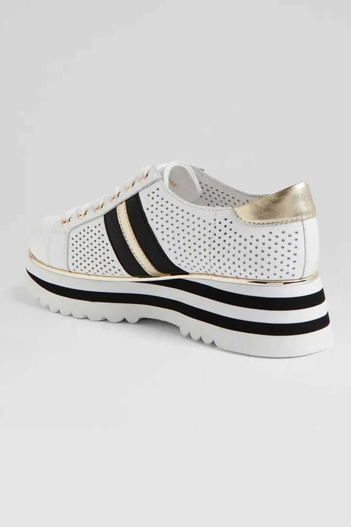 Eaglesy Jewel Sneakers in White Black