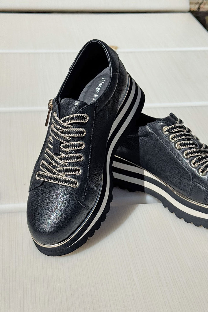 Eammes Lace Up Leather Sneakers