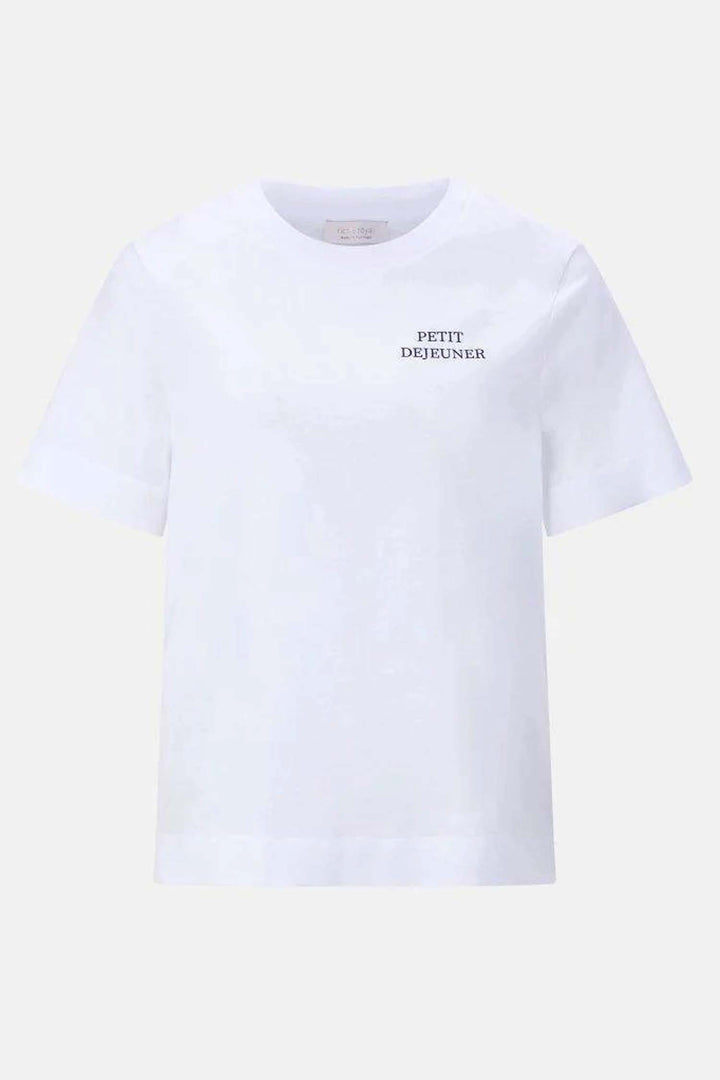 Easy Fit T-Shirt Breakfast in White