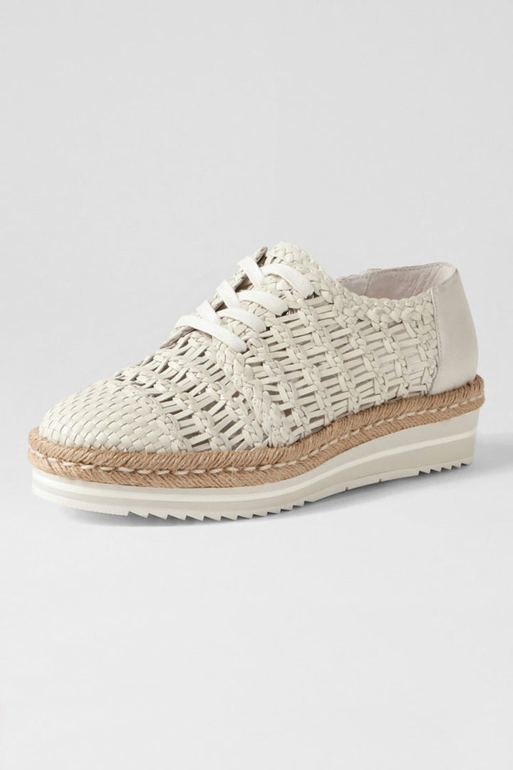 Edel Woven Lace Up Flats