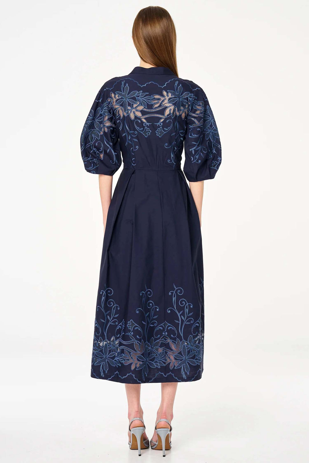 Edwina Shirt Dress in Navy