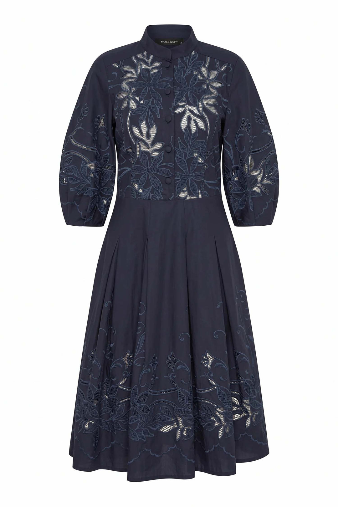 Edwina Short Dress in Navy