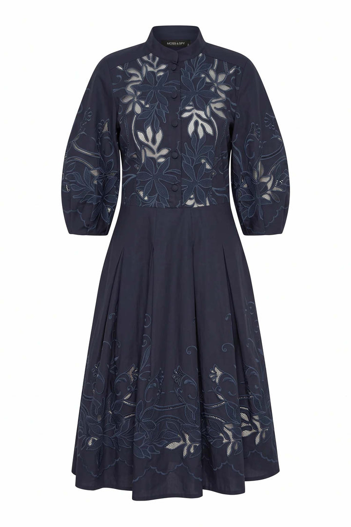 Edwina Short Dress in Navy